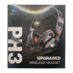 Awinnasey PH3 Wireless Gaming Headset with Microphone for PS5, PS4, Switch, PC,