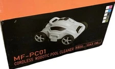Cordless Pool Cleaning Robot Vacuum Rechargeable Automatic Cleaner Gray MF-PC01