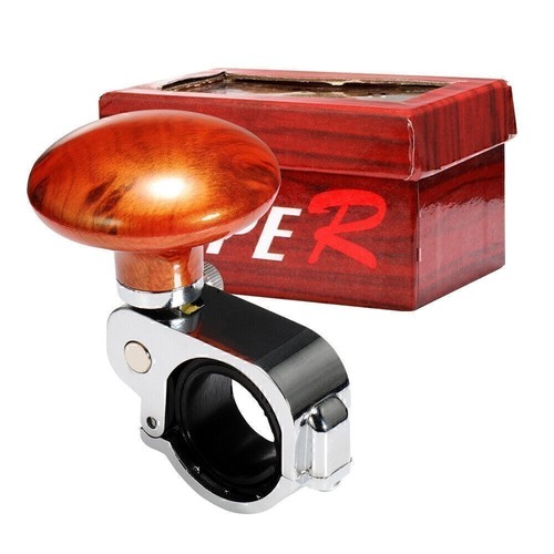 Perilla giratoria universal para manija del volante de automóvil auto camión bola de refuerzo nueva - Imagen 6 de 12