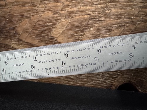 LS Starrett No. 4 Grad 12" Rule Combination Square & Center Head - USA - NICE! - Picture 3 of 24