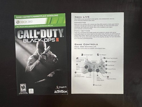 Call of Duty Black Ops II 2 Steelbook custodia in metallo Xbox 360 CIB testata - Foto 3 di 8
