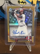 2025 Khadim Diaw 1st Bowman Chrome Auto True Gold 4/50 Twins