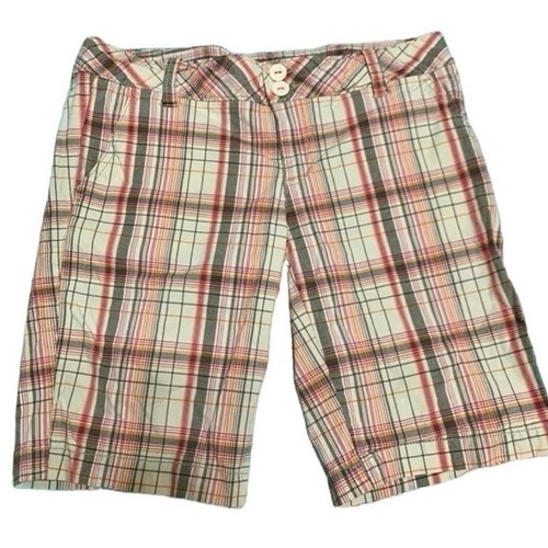 AEROPOSTALE Plaid Bermuda Shorts Plaid Bermuda Shorts (Juniors) Size 7/8
