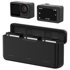 3 Channel 30W LED Power Display Battery Charger for DJI Action 6/5 Pro/Osmo 360
