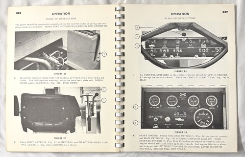 Vtg Construction Equipment Operators Manual PF-115 Bituminous Paver Blaw-Knox - Picture 12 of 13