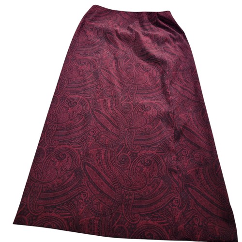 Talbots Rock Damen 8 Paisley Burgund Luxus Romantisch