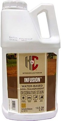 H&C Infusion Water-Based Semi-Transparent Decorative Stain Autumn Breeze 1 Gal