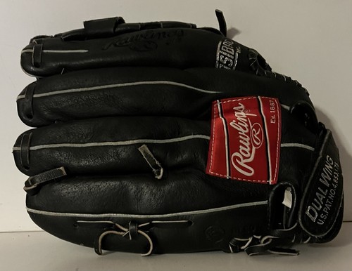 Guanto Rawlings Instinct Series 11,5" in pelle nera IST115NP mano sinistra RHT - Foto 1 di 24