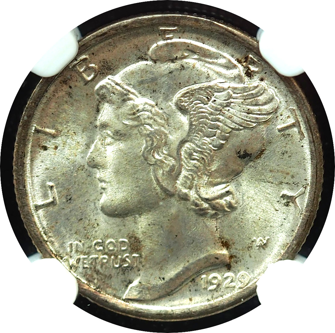 1929-D Mercury Dime MS66 NGC, Superb Original Gem!