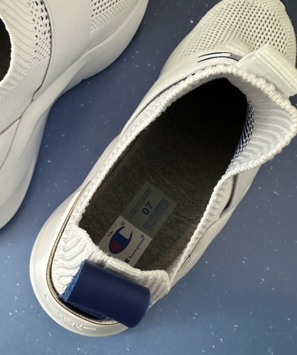 Champion Big Kids' Acela Racer Casual Shoes Casual White Size 7 Blue Red Comfort - Picture 7 of 12
