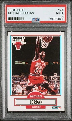 1990-91 FLEER 26 MICHAEL JORDAN PSA 9