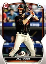 2023 Bowman Draft - Cole Foster #BD-128 (RC)