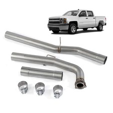 Exhaust Pipe Muffler For Chevy Silverado Gmc 2011-2015 6.6l Duramax 409ss Steel Exhaust Pipe Muffler For Chevy Silverado Gmc 2011-2015 6.6l Duramax 409ss Steel