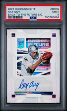 RAY GUY 2021 Elite Back to the Future SIGNATURES Raiders HOF Auto #74/149 PSA 9