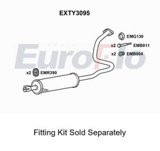 Rear Muffler Silencer Insert Exhaust System Fits Toyota Prius EuroFlo EXTY3095
