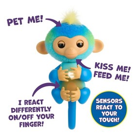 Fingerlings Interactive Baby Monkey Toy - 70+ Sounds & Reactions New 2023