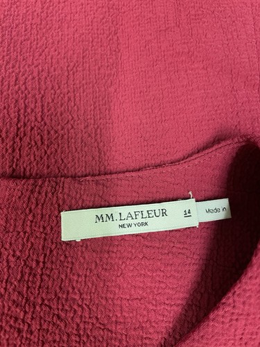 MM LaFleur Jane Dress Red Sleeveless Crepe Fit Flare Career Capsule Holiday 14 - Picture 6 of 14