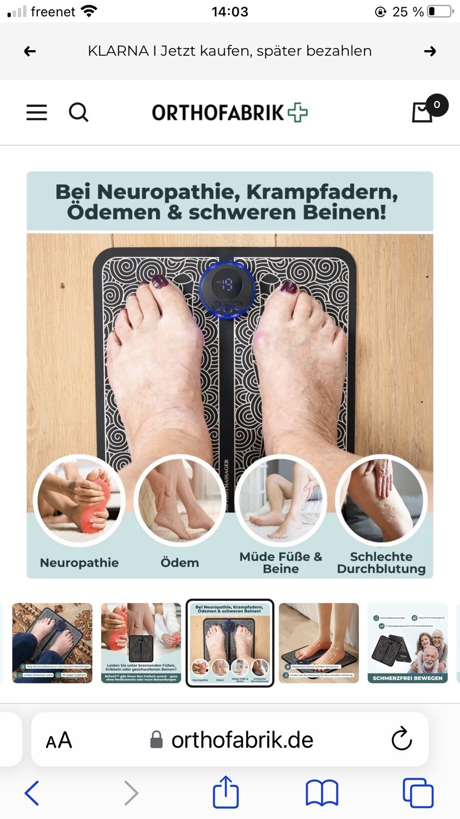 EMS Foot Massager, elektrisches Fußmassagerät