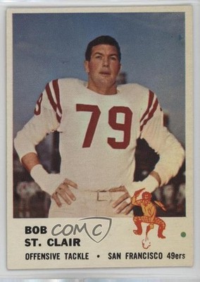 1961 Fleer Bob St Clair #63 HOF 1q7