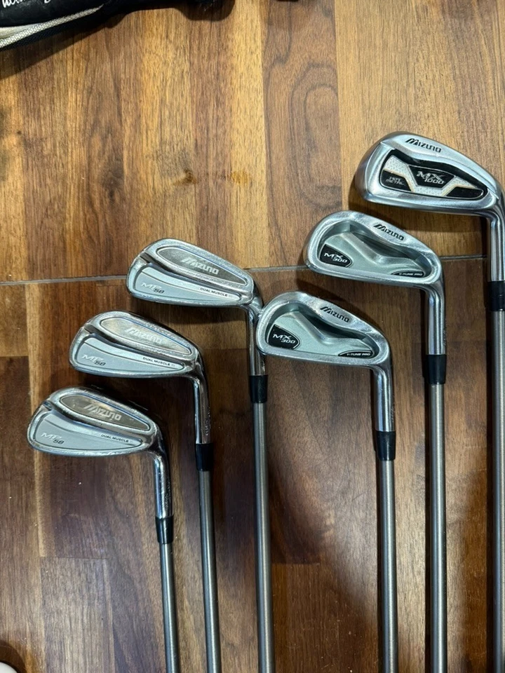 Mizuno combo Iron set (MX100,MX300,MP58) Aerotech Steel fiber S-flex RH - Image 3 of 4