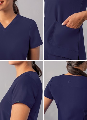 Blusa Médica Adar Addition para Mujer - Moderna con Cuello en V - Imagen 74 de 161