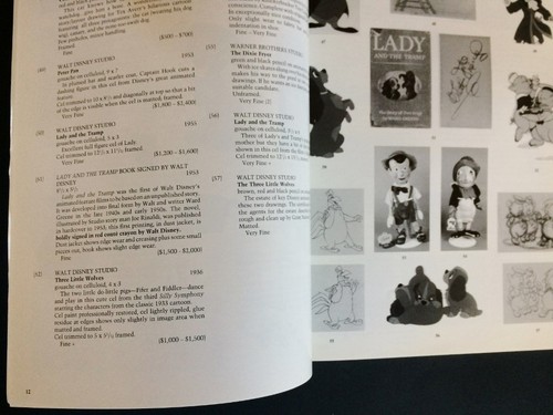 Guía de ofertas de subasta de animación y bellas artes de Disney, agosto de 1995, excelente estado - Imagen 4 de 6