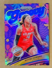 2024 Panini Prizm WNBA Rhyne Howard Groovy Insert Blue #9 Atlanta Dream 09/49