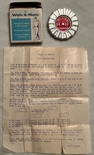 WALK-A-MATIC Pedometer w/Instructions & Box 1969 VINTAGE