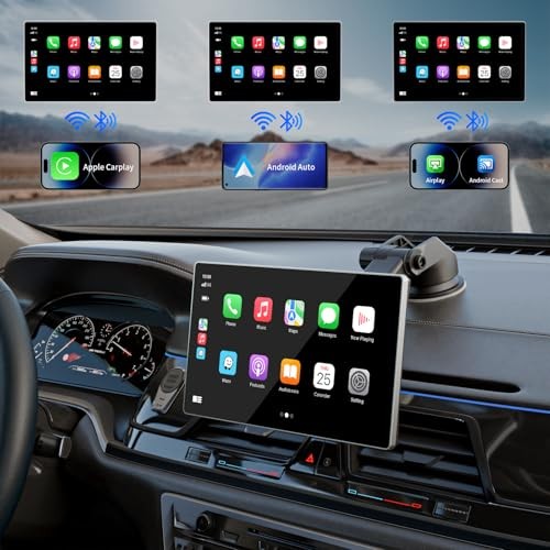 MADOEC PORTABLE APPLE CARPLAY SCREEN FOR CAR 9" WIRELESS APPLE - Scratch & Dent - Picture 4 of 7