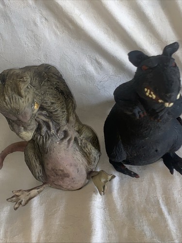 PAR De Colección 12" y 13" LATEX RATAS Halloween Casa Embrujada utilería DIENTES DE MIEDO - Imagen 7 de 18