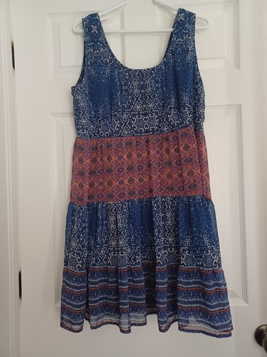 Maurices Chiffon Rüschen Stufen Kleid Damen Gr. XL ärmellos gefüttert - Bild 1 von 10
