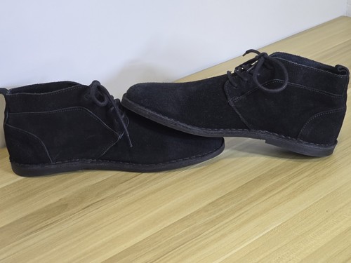 River Island Mens Black Suede Lace Up Leather Desert Ankle Boots UK 8 EU 42 - Bild 6 von 11