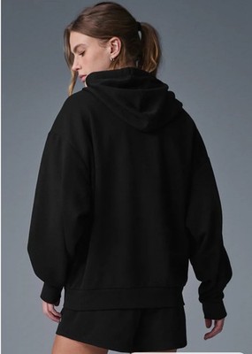 alo Accolade Full Zip Hoodie ブラック Accolade Full Zip Hoodie - Black | ALO