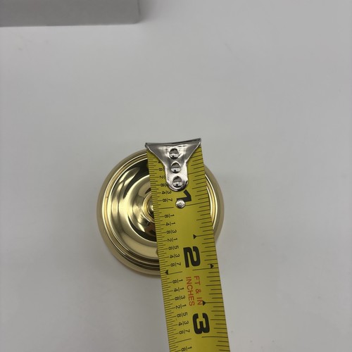 Emtek 8050US3 Waverly Brass Privacy Passage Knob Set - Lifetime Polished Brass - Picture 8 of 10