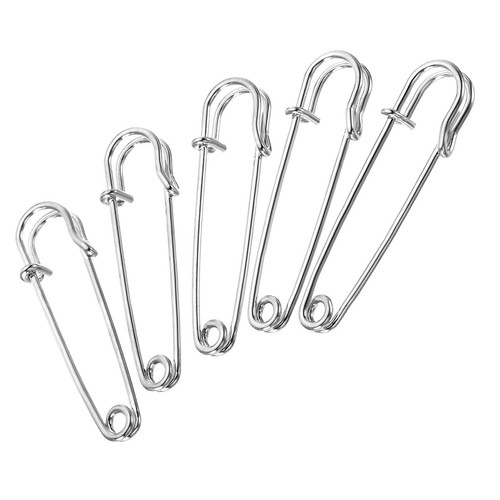 20 Pcs Safety Pins,for Home, Shop, Daily Use (Silver Tone, 2.44-Inch) - Picture 1 of 6
