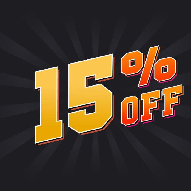 Save 15% off on select items
