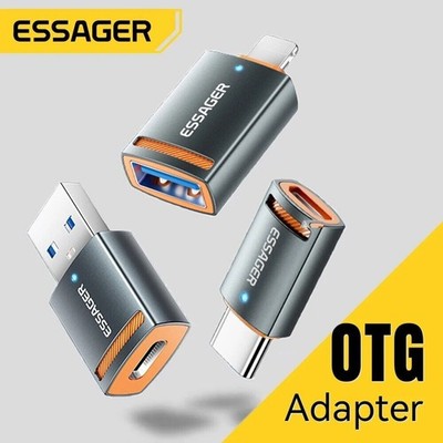 Essager USB 3.0 OTG Adapter Typ-C zu USB-A Micro für MacBook, Xiaomi, iPhone
