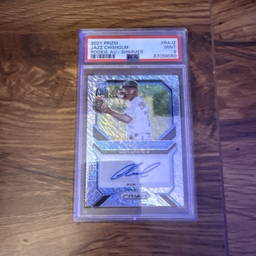 2021 Panini Prizm Rookie Autographs Jazz Chisholm #RA-JZ Shimmer #7/7 PSA 9 - Bild 1 von 2