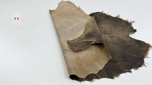 OLIV ANTIK DISTRESSED VINTAGE USED LOOK weiches Lammleder 6qf 0,9mm #C6368 - Bild 3 von 7