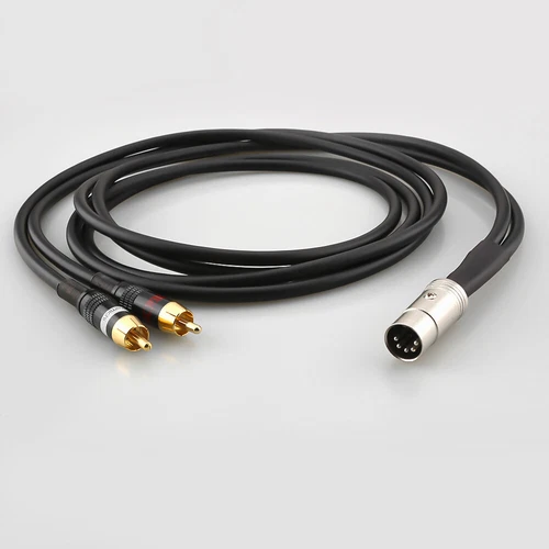 2feet 5Pin DIN do 2RCA Audio Kabel OCC Miedziany kabel połączeniowy do odtwarzacza CD - Zdjęcie 6 z 10