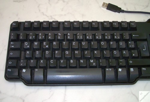 Dell USB Tastatur. Langer Tastenweg, kompakt. Deutsch QWERTZ RT7D50 schwarz _fn - Bild 2 von 6