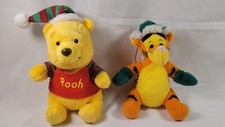 Disney Winnie The Pooh And Tigger Holiday Bean Bag Plush Christmas