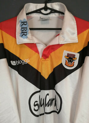 VINTAGE BLOGGS MEN'S RUGBY LEAGUE BRADFORD BULLS 2001/2002 SHIRT