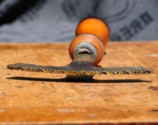 Filet ornamentowy filet mosiądz pozłacany introligator narzędzie ręcznie złocony brąz