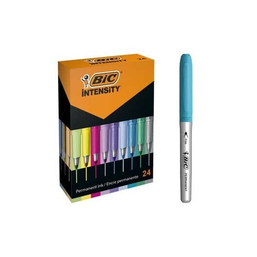 Pennarelli Indelebili BIC Intensity Marking - tratto 0,8 mm - assortiti conf. 24