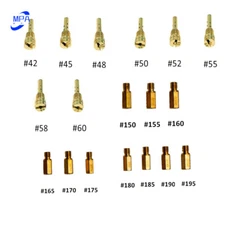 8x Pilot Jets & 10x Main Jets Fit For Carburetor For Keihin FCR37 FCR39 FCR41 US