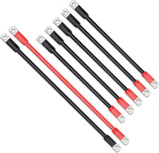 Golf Cart Battery Cables Wiring Kit for EZGO TXT 1994-Up 36 and 48 Volt with 4 G