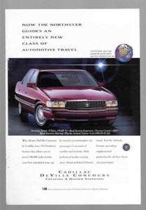 Cadillac DeVille Concours & United Way 1994 Vintage Print Advertisements