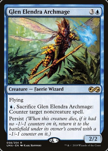 Magic the Gathering MTG Glen Elendra Archmage (58) Ultimate Masters NM