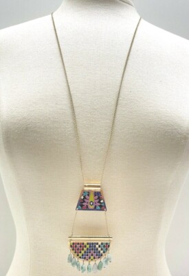 nOir Jewelry Isabel Enamel Beads Necklace